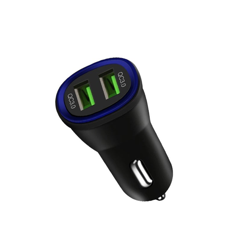 Bluejw LED Car Charger Dual USB Port 12V/24V Automobile Charger Adapter 1A Vehicle Power Adapter for Phone - Image 5